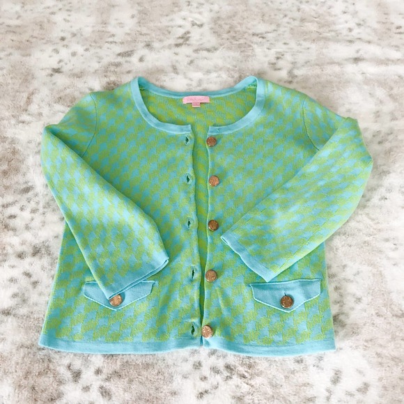 Lilly Pulitzer Houndstooth Cardigan - Picture 1 of 4